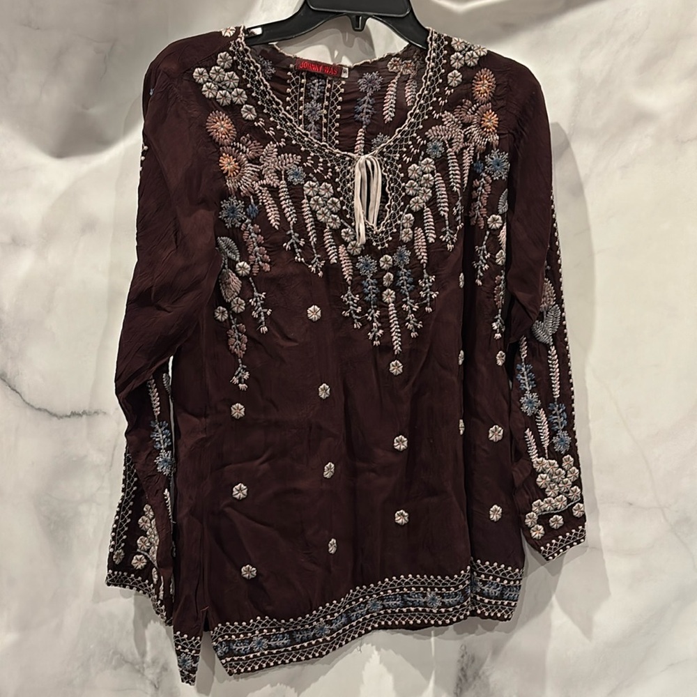 Johnny Was embroidered top